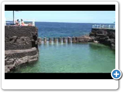 La Palma playas: Charco Azul
